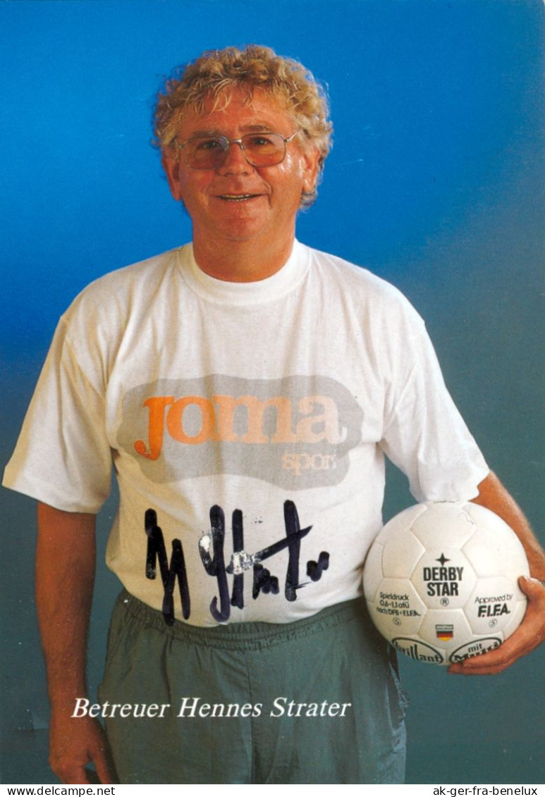 Fußball-Autogrammkarte AK Hans Hennes Strater FC Bayer Uerdingen 93-94 KFC Krefeld Autogrammkarte NRW Zeugwart Football - Autogramme