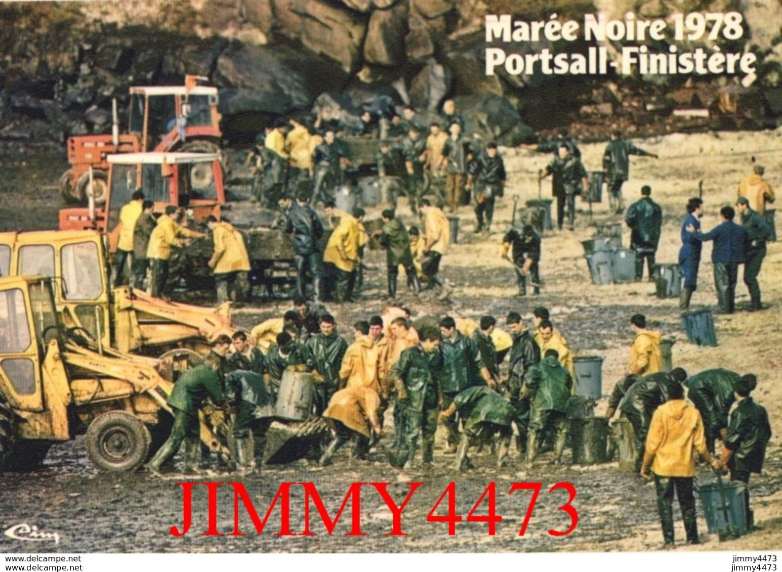 CPM - PORTSALL Finistère - Marée Noire 16 Mars 1978 ( Texte Au Dos ) Photo Erwan Quemere - Edit. COMBIER " CIM " - Catastrophes