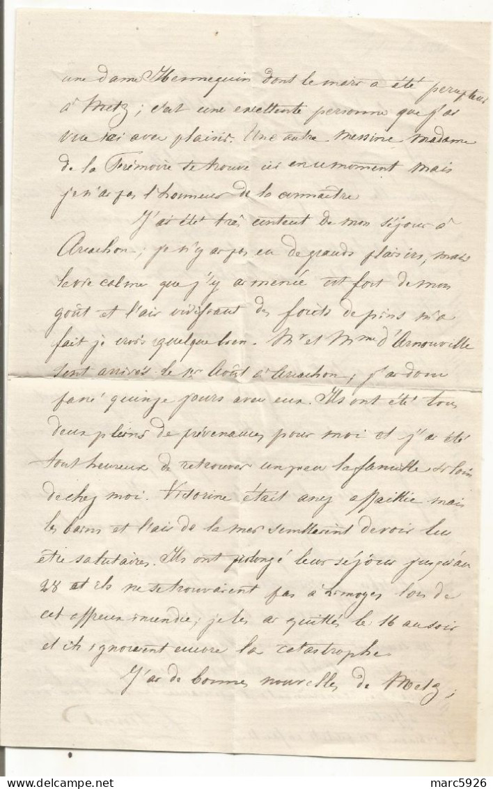 N°1719 ANCIENNE LETTRE DE PURNOT DATE 1864 - Historical Documents