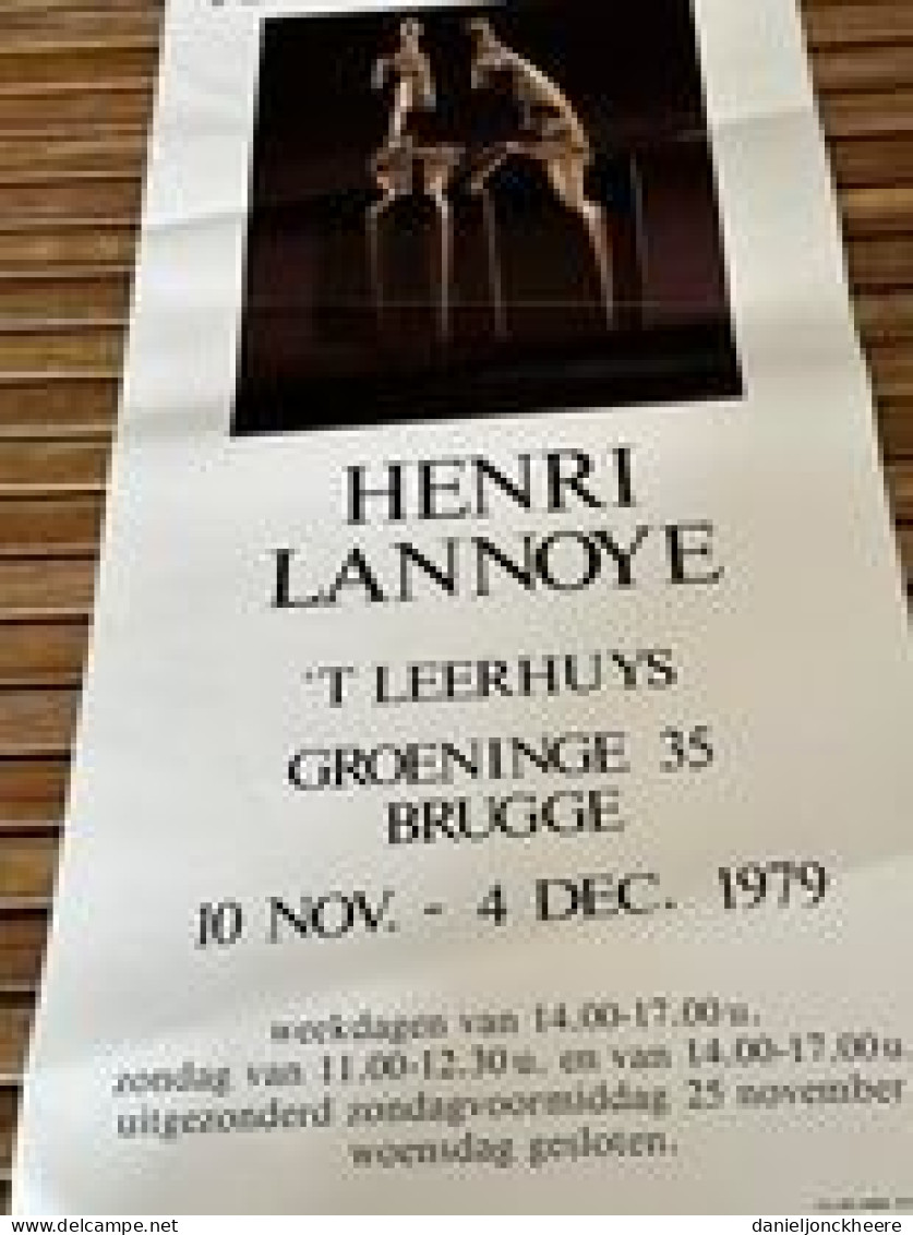 Affiche Tentoonstelling Henri Lannoye Brugge 1979 - Autres & Non Classés