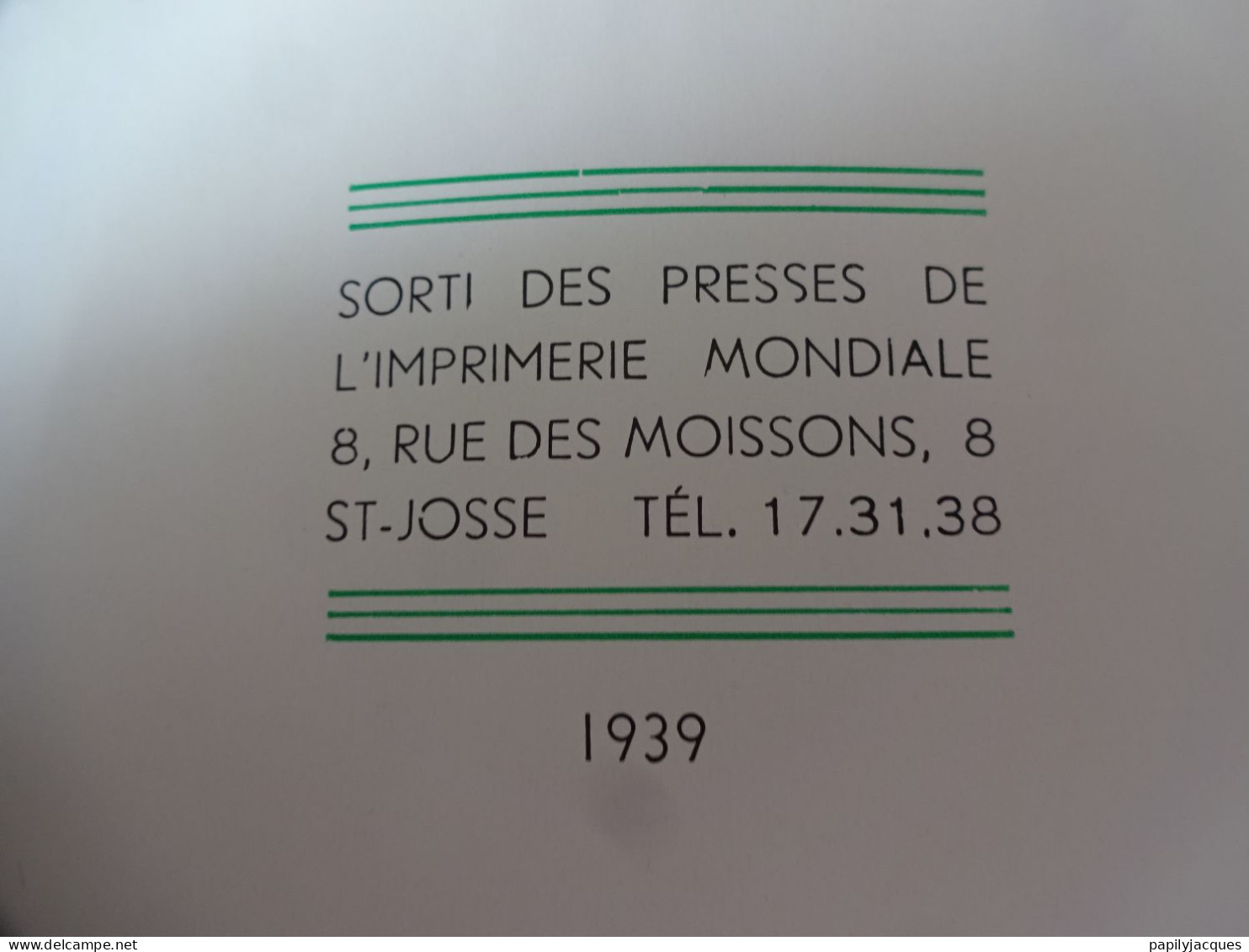 Allocations Familiales  Belgique 1939 Bruxelles Vieux Papiers - Historische Dokumente