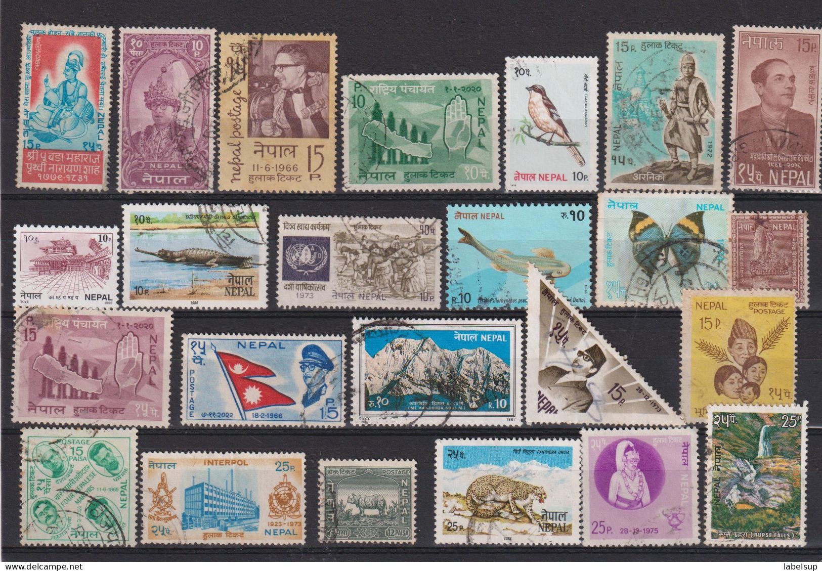 Lot De Timbres Oblitérés Du Népal, Années Diverses - Nepal