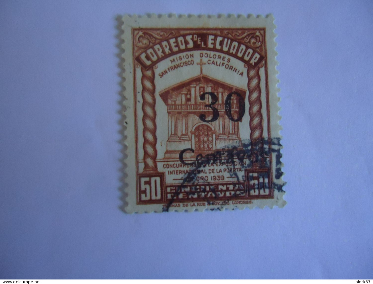 ECUADOR  USED   STAMPS  OVERPRINT 1939 - Ecuador