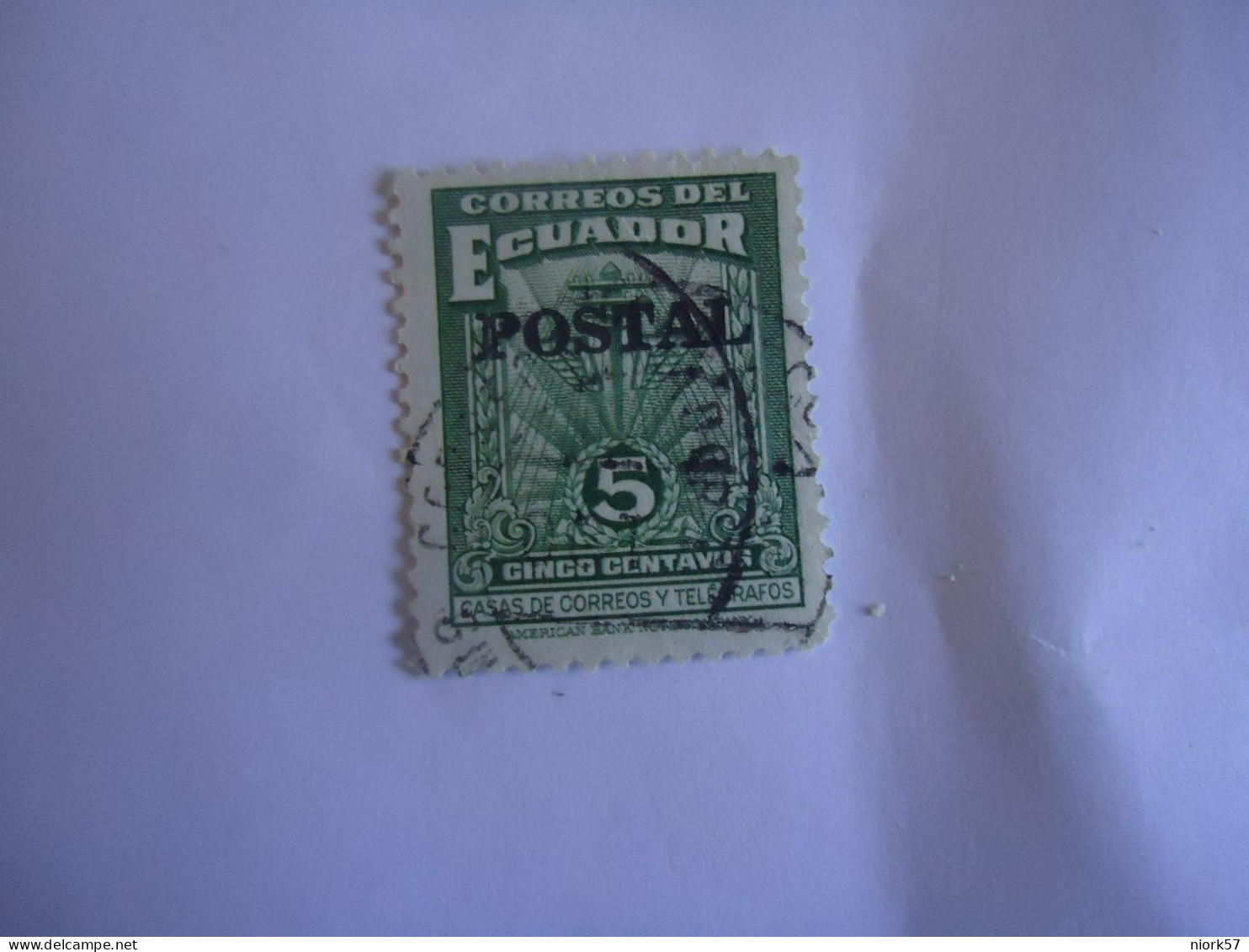 ECUADOR  USED   STAMPS  OVERPRINT POSTAL - Equateur