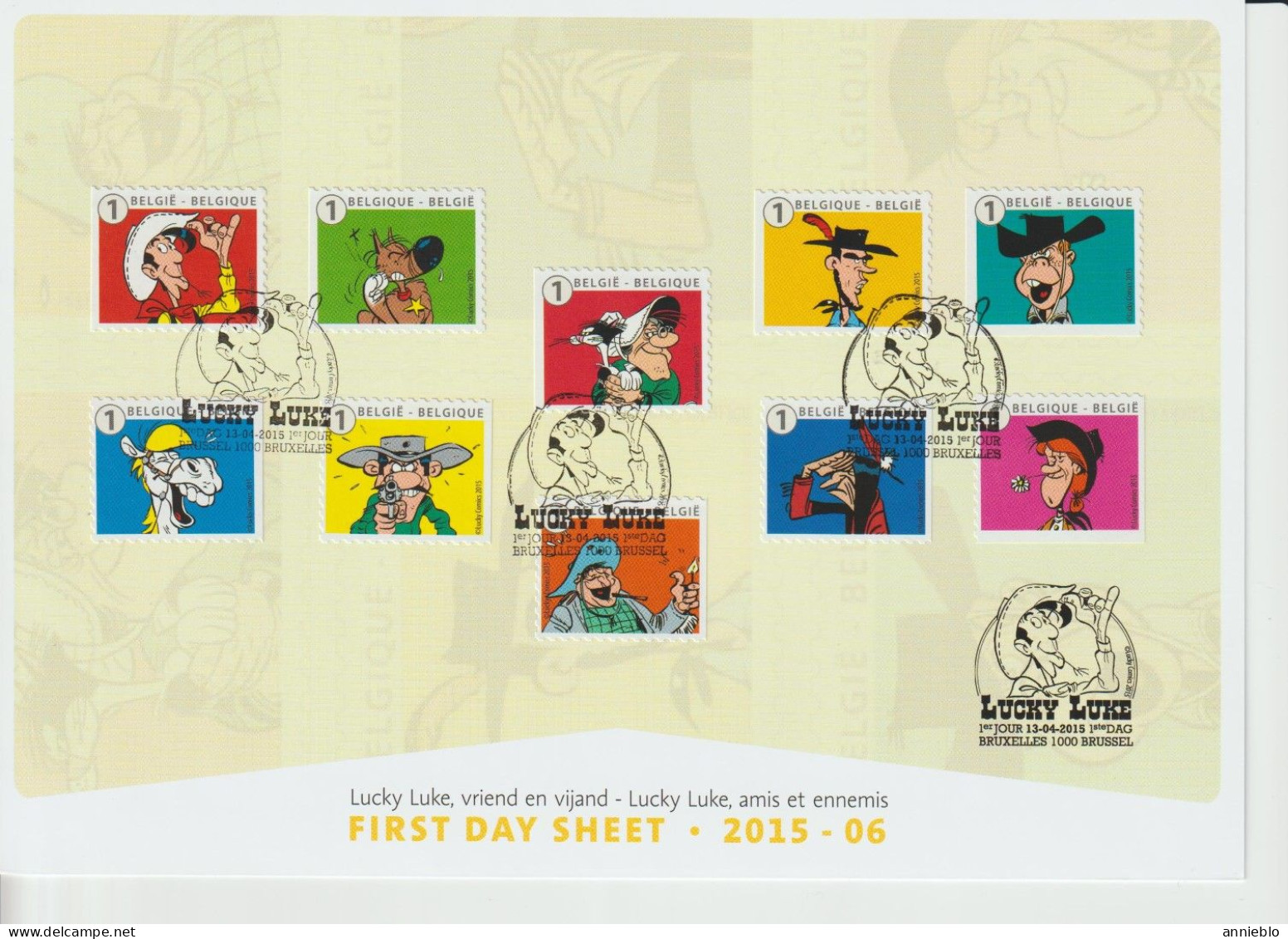 2015 - FDS 4507/16 - B153 - Lucky Luke - - S+in Clasificación