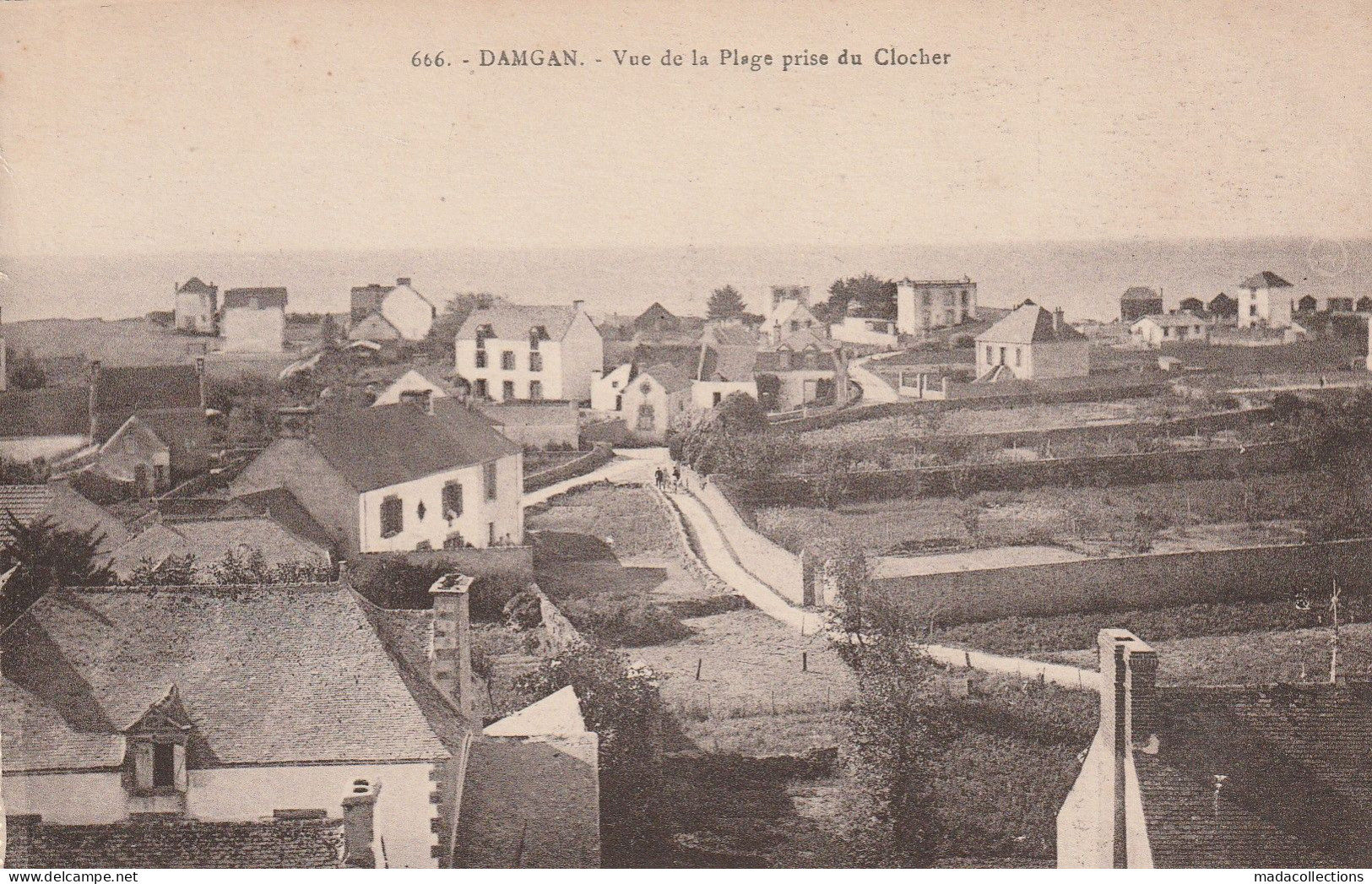 Damgan (56 - Morbihan)  Vue De La Plage Prise Du Clocher - Damgan