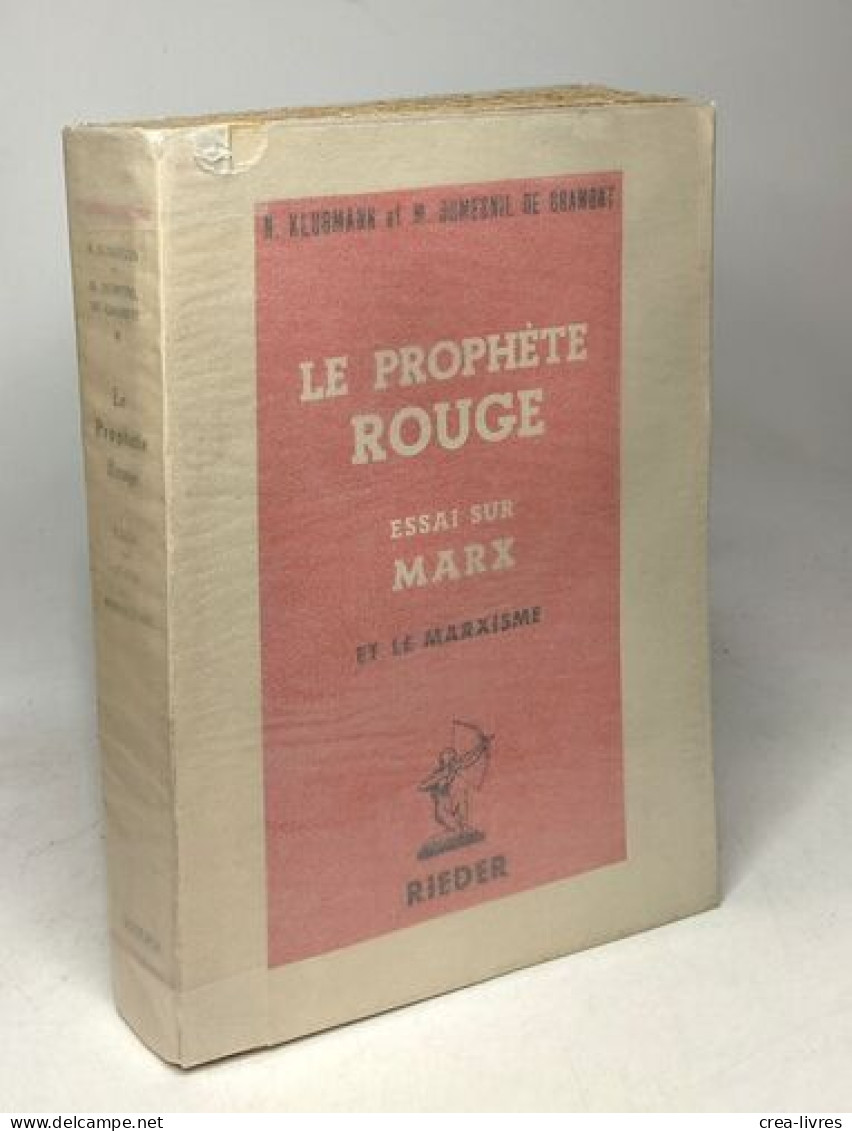Prophète Rouge Essai Sur Marx Et Le Marxisme - Sonstige & Ohne Zuordnung