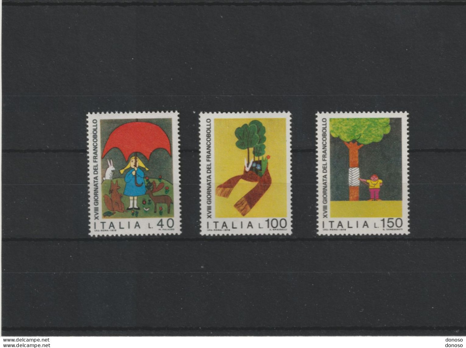 ITALIE 1976 Jounée Du Timbre Yvert 1278-1280 NEUF** MNH - 1971-80: Nieuw/plakker