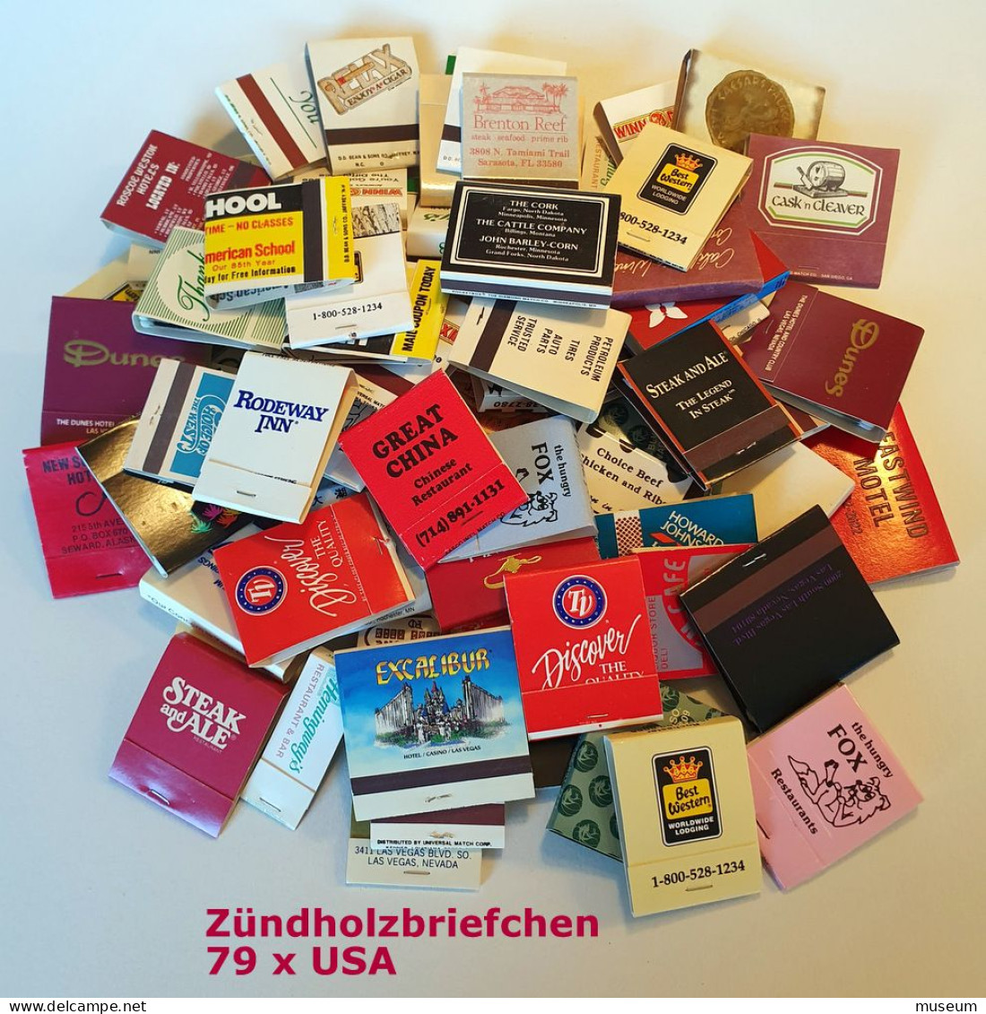 Konvolut 275 Zündholzbriefchen, USA & Europa - Matchboxes