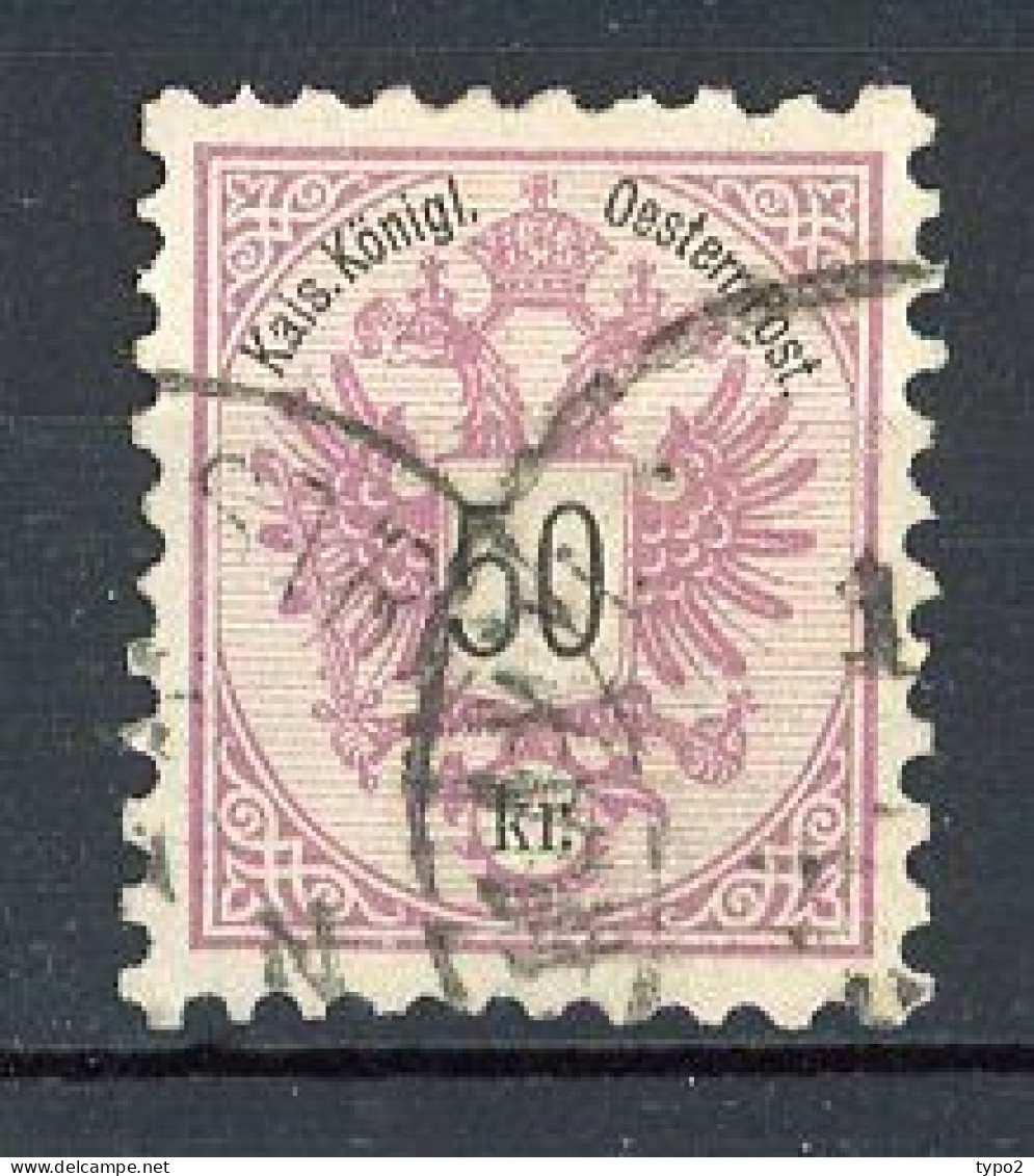 AUTRICHE - 1883 Yv. N° 45 (o) 50k Violet Cote 100 Euro  BE  2 Scans - Used Stamps