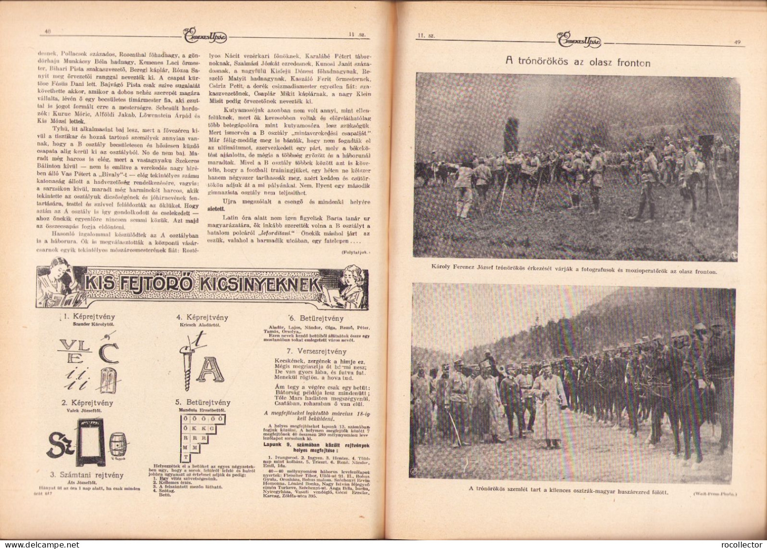 Az Érdekes Ujság 11/1916 Z454N - Aardrijkskunde & Geschiedenis