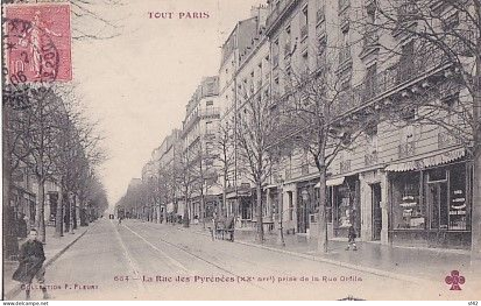 TOUT PARIS      LA RUE DES PYRENEES. PRISE DE LA RUE ORFILA - Arrondissement: 20