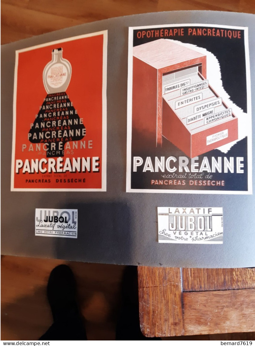 Publicite Annee Vers  1950 - Bipeniciline Specia - Gonacrine - Urodonal - Pancreanne - Jubol - Publicidad