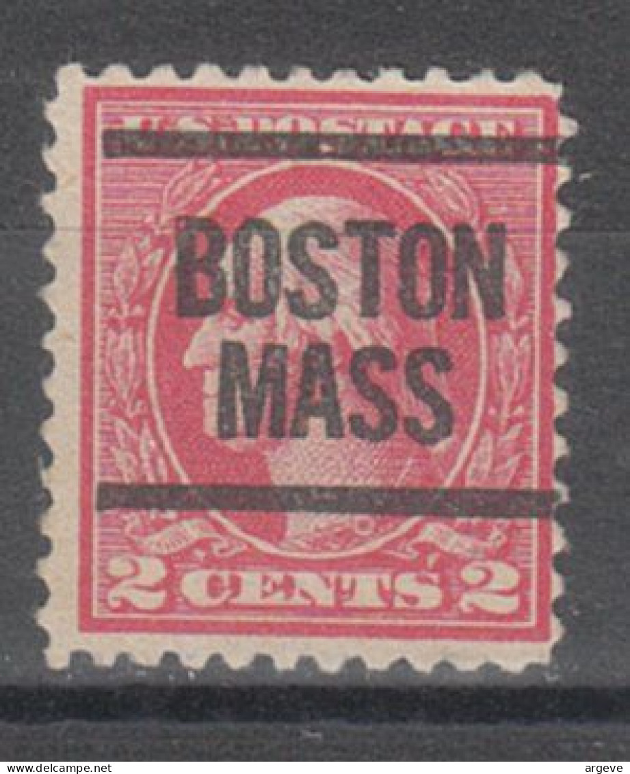 USA Precancel Vorausentwertungen Preo Locals Massachusetts, Boston 1917-204 - Préoblitérés