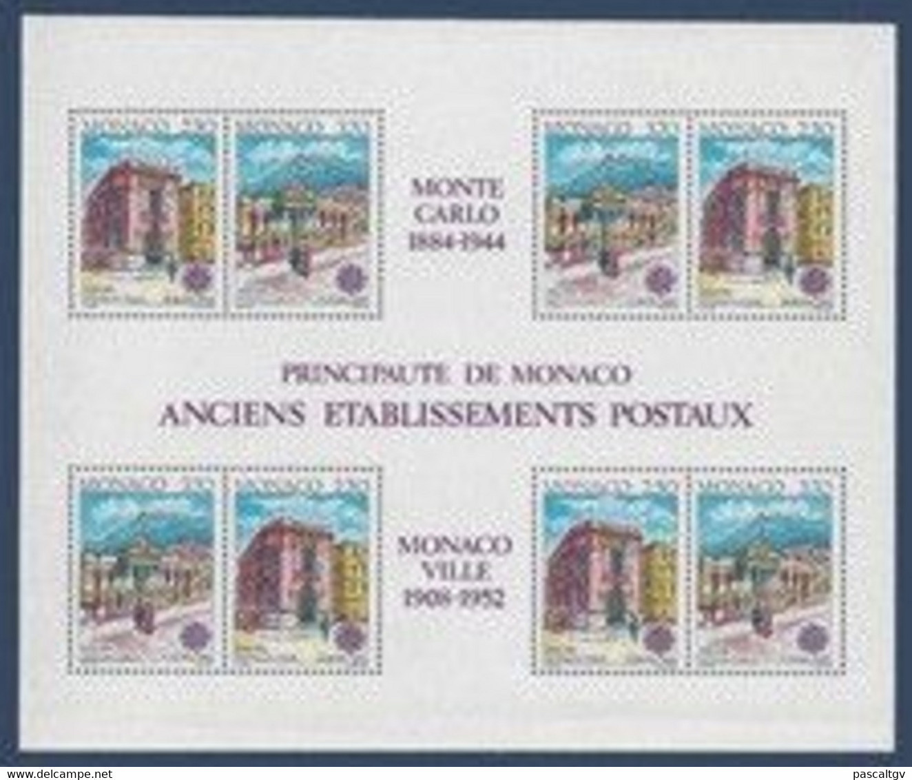 MONACO - BF N°49** - Année 1990 - LUXE - (cote 30.00) - Blokken