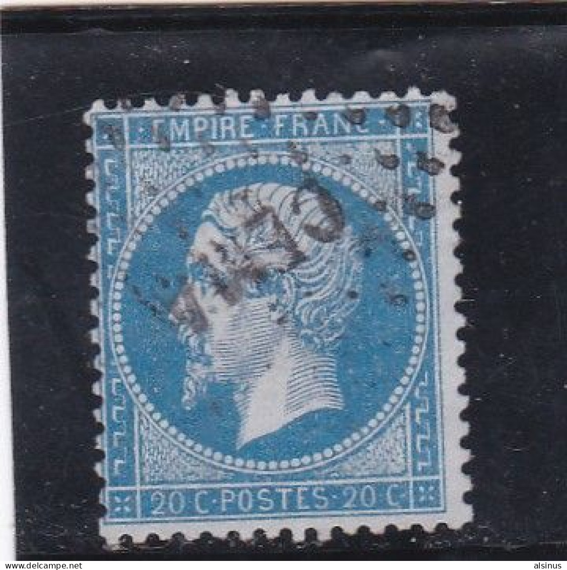 FRANCE - 1862 - NAPOLEON III DENTELE - N° 22 BLEU - GRIFFE CEMA - CORPS EXP. MEXIQUE BUREAU A - 1862 Napoléon III