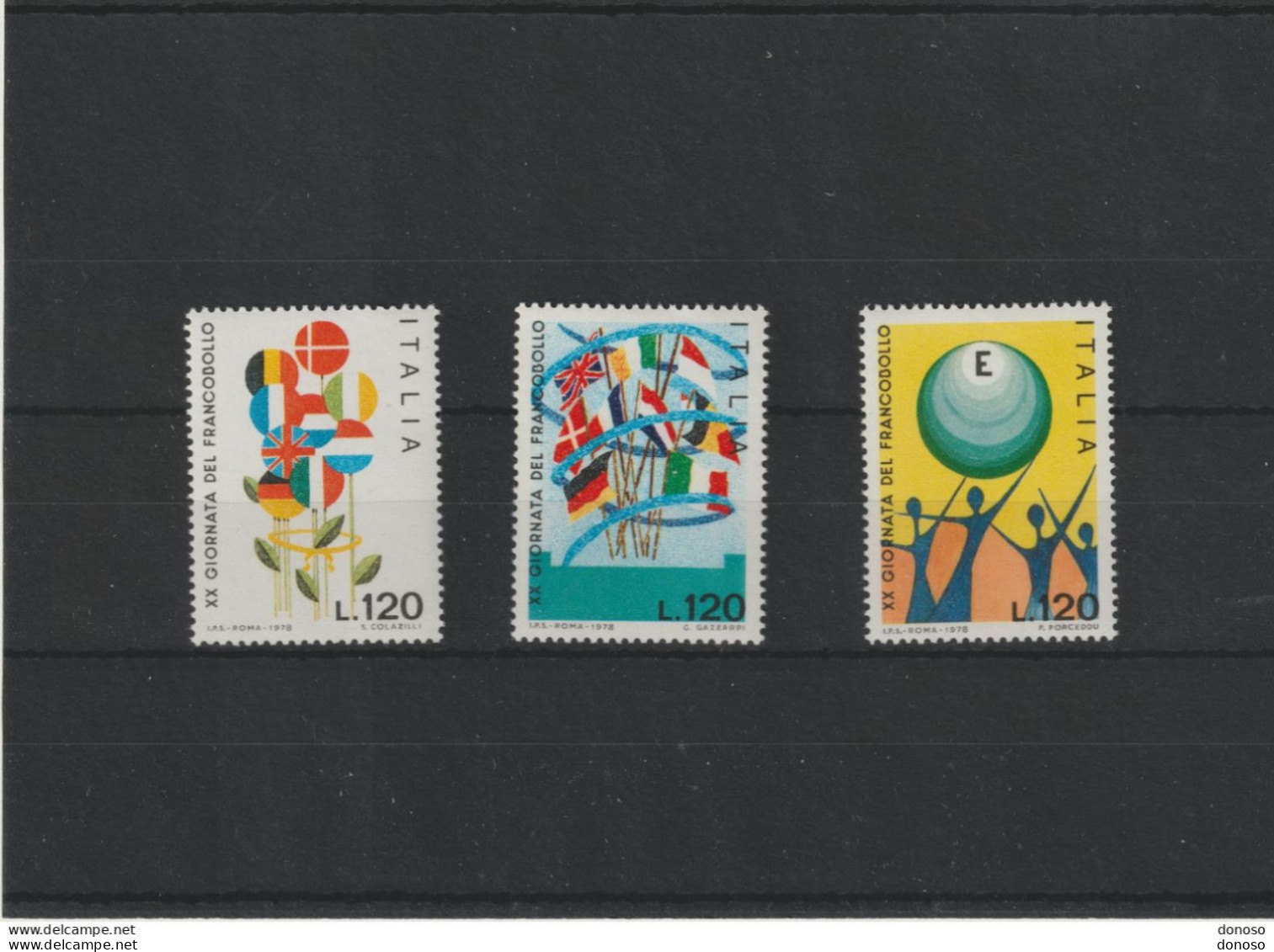 ITALIE 1978 Jounée Du Timbre, Dessins D'enfants Yvert 1364-1366 NEUF** MNH - 1971-80:  Nuovi