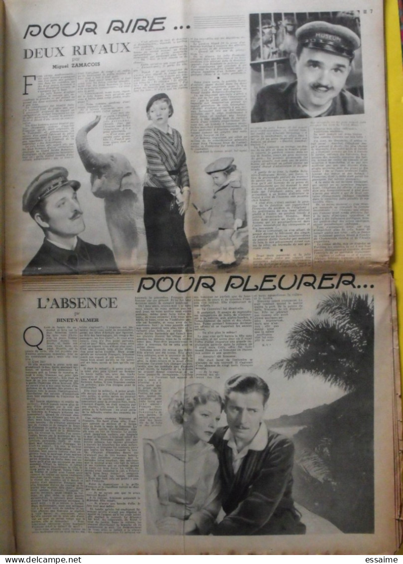 5 n° de Le journal de la femme de 1937. revue féminine. noël weidmann japon sorciers Paris myrna loy ginger rogers chine