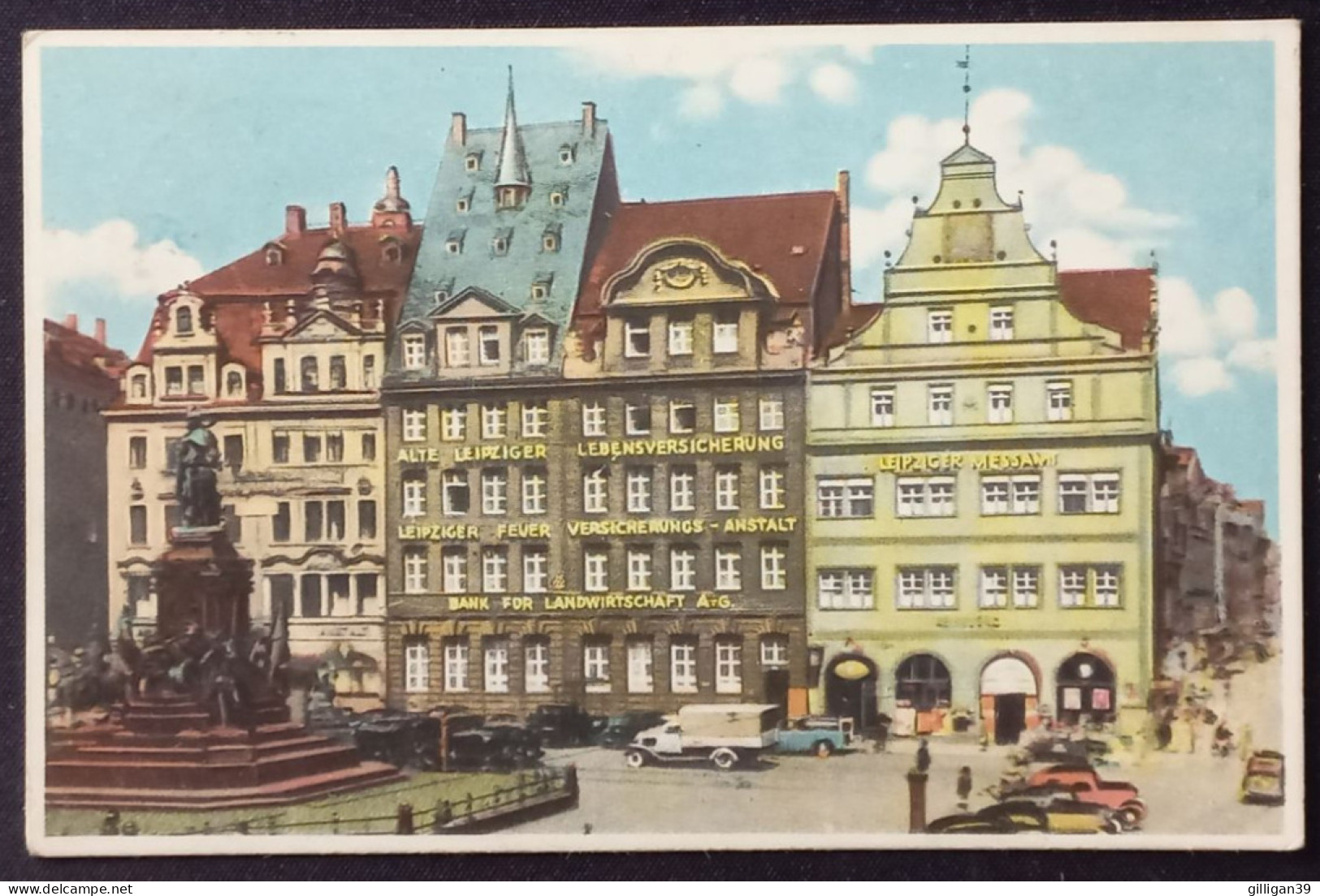 LEIPZIG, Markt, Hinten Sonderstempel Leipziger Messe 1946 - Leipzig