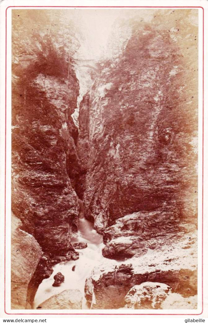 Suisse - PHOTO - FOTO ALBUMINE-  Grisons - Viamala - Le 2eme Pont- Photo AD.Braun A Dornach - Old (before 1900)