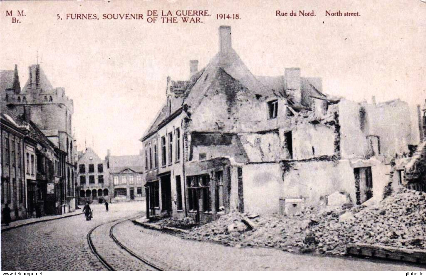 FURNES / VEURNE  -  Souvenir De La Guerre - Rue Du Nord -  Guerre 1914/1918 - Veurne