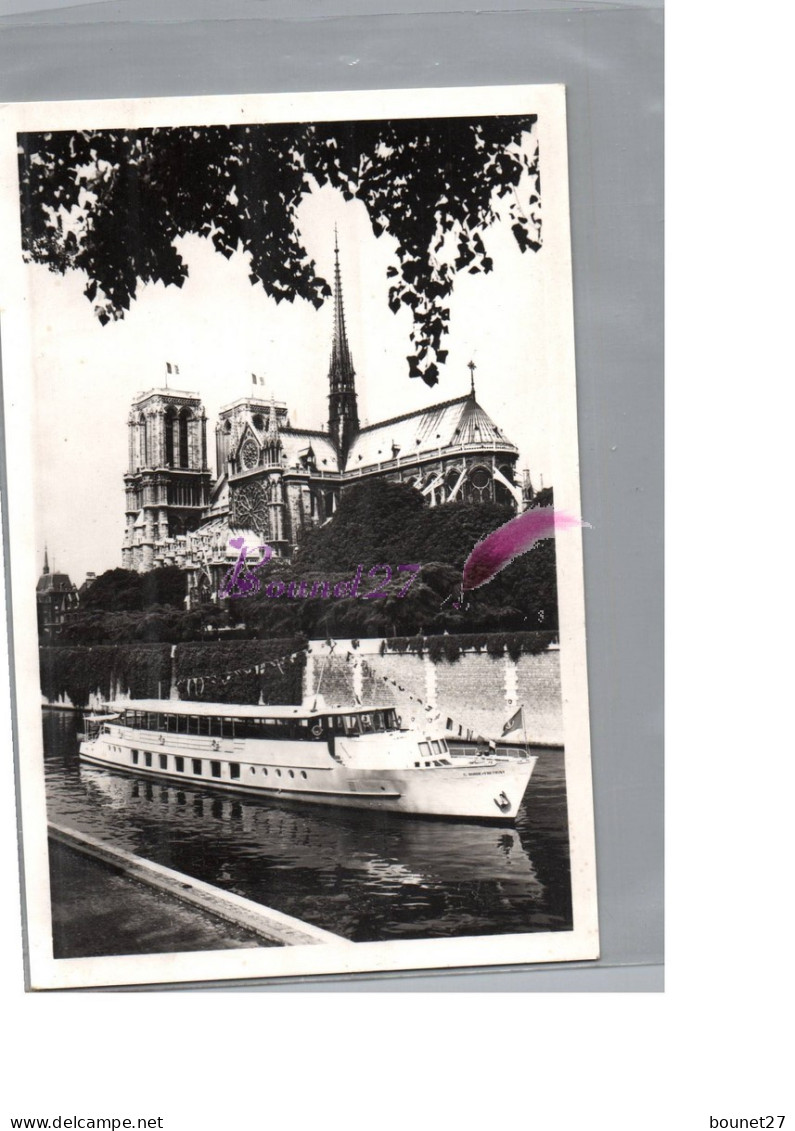 CPSM - Bateau Boat Le G BORDE FRETIGNY Paris Le Port Du Gros Caillou Quai D'Orsay 1962 - Otros & Sin Clasificación