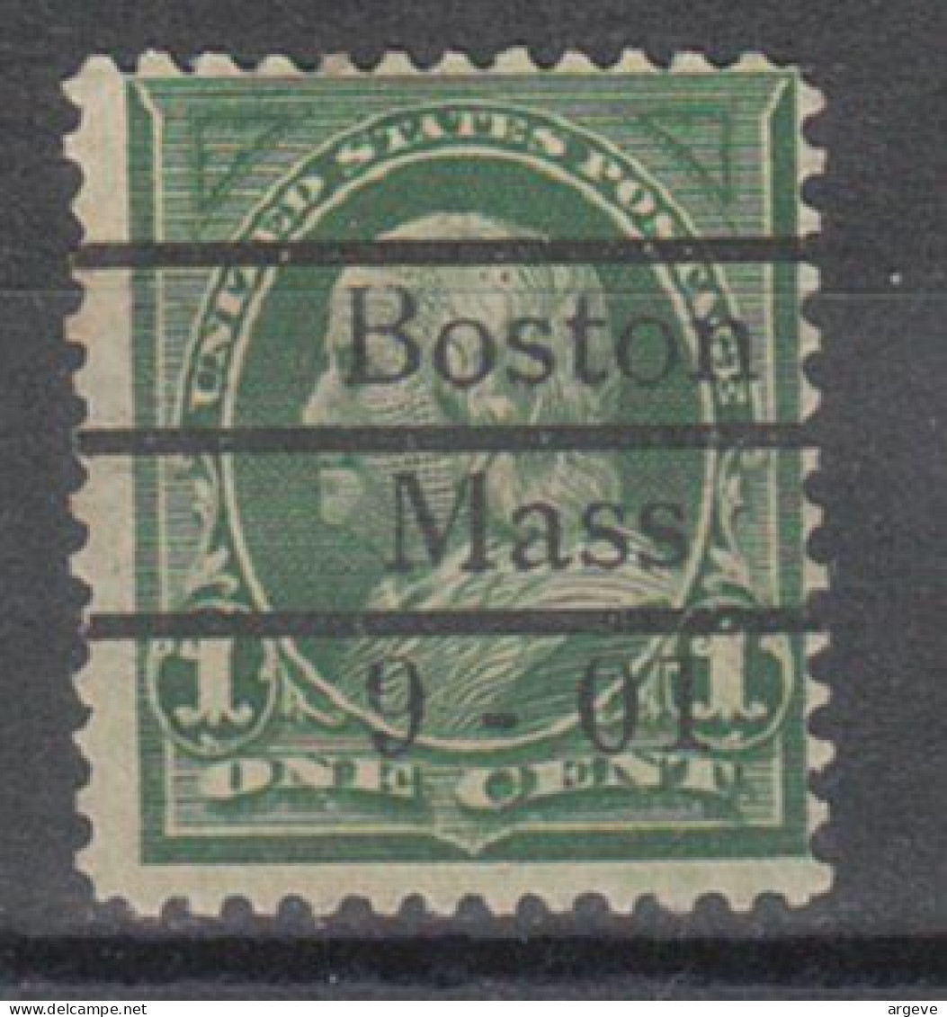 USA Precancel Vorausentwertungen Preo Locals Massachusetts, Boston 1894-L-2 TS - Vorausentwertungen