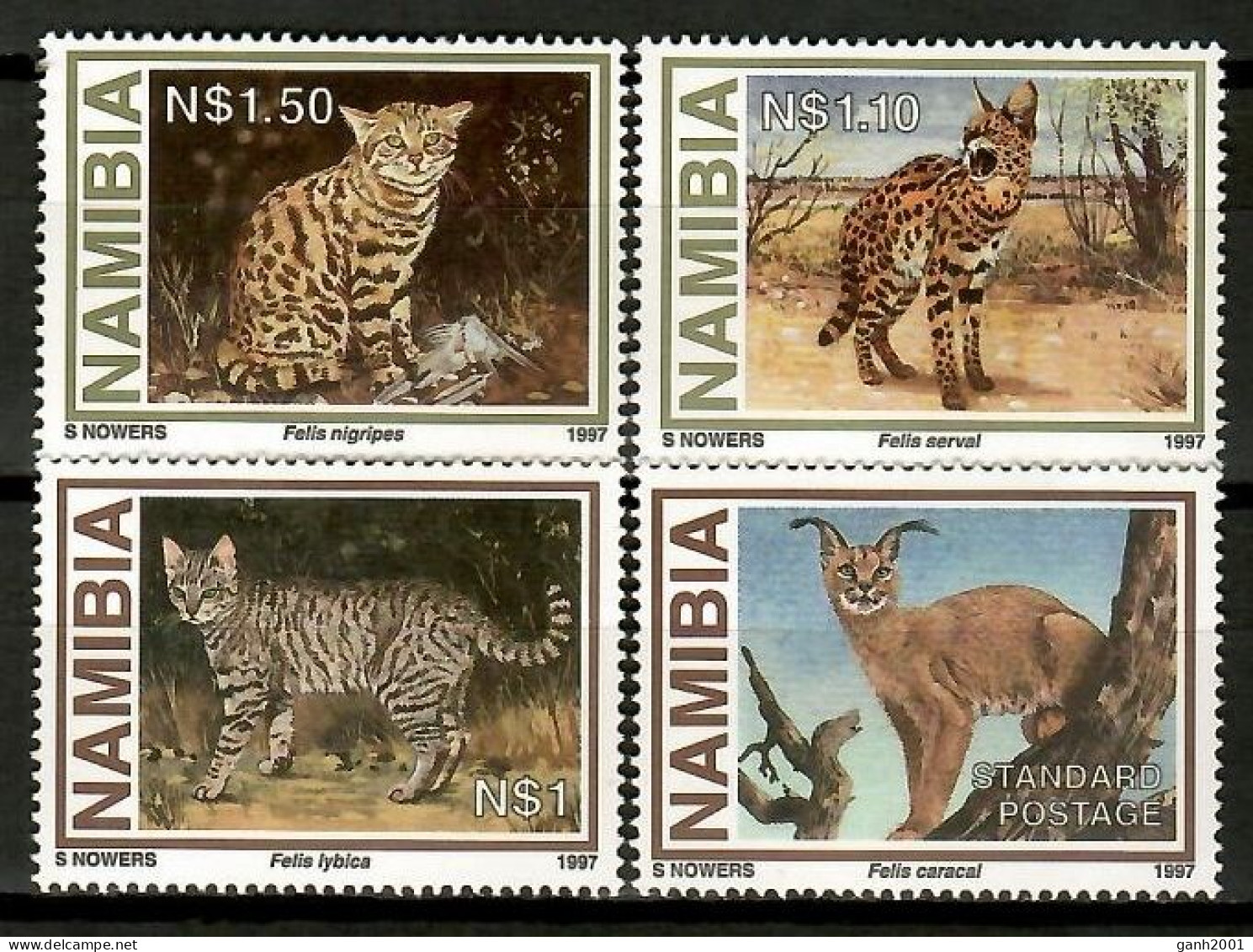 Namibia 1997 / Animals Mammals Big Cats MNH Fauna Mamíferos Felinos Säugetiere / Cu13200  29-20 - Félins