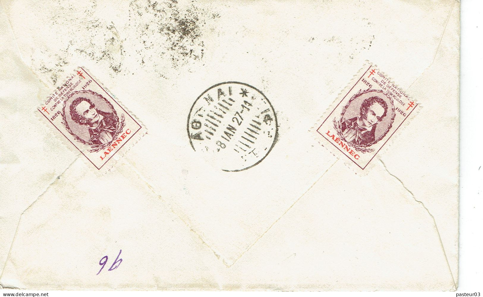 Tarifs Postaux Etranger Du 01-08-1926 (58) Pasteur N° 219 50 C.sur 75 C. X 4 Semeuse 1,00 F. Lettre Recommanrdée 1er Grè - 1922-26 Pasteur
