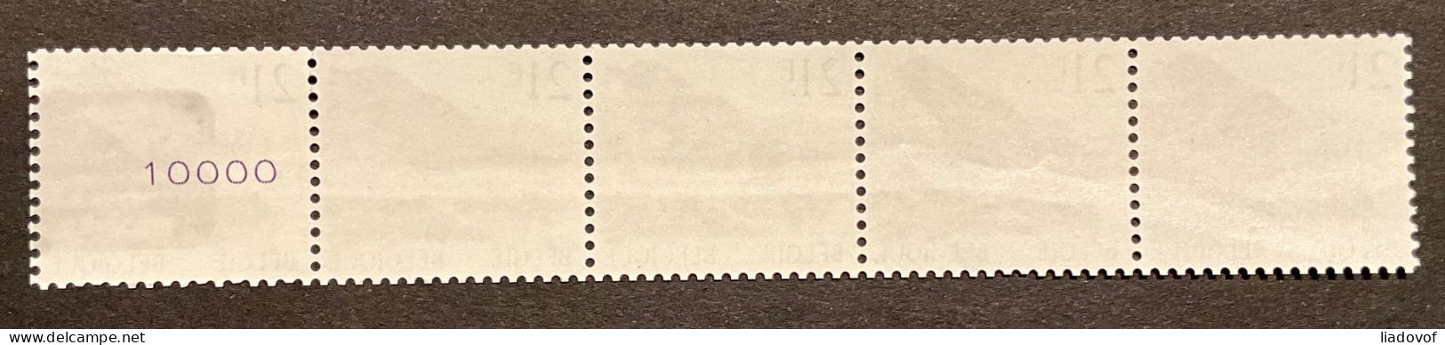 R89 Kramsvogel / Grive Litorne - Strook Van 5 / Bande à 5 - Nr 10.000 - Coil Stamps