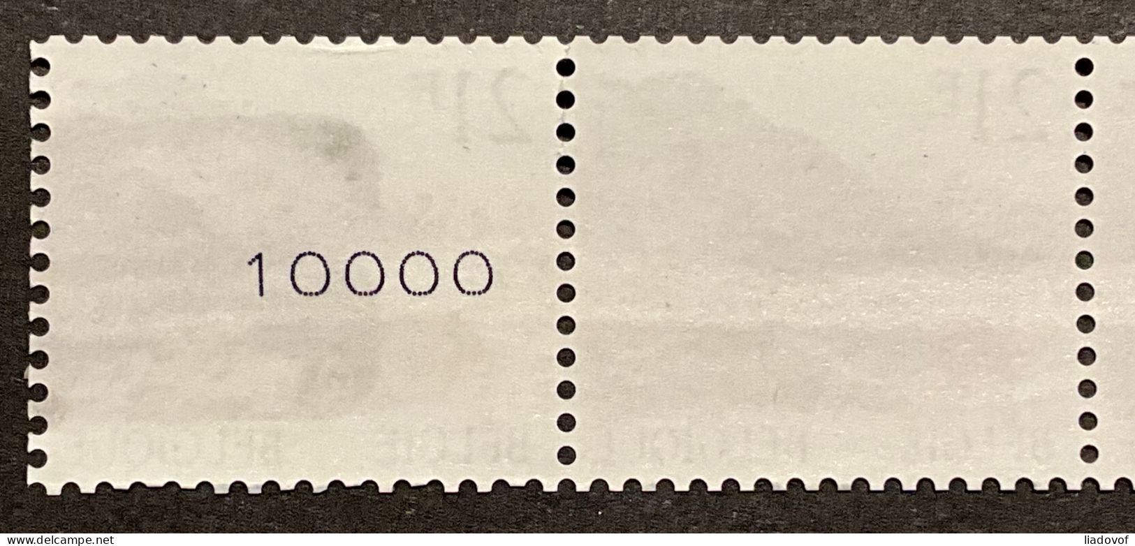 R89 Kramsvogel / Grive Litorne - Strook Van 5 / Bande à 5 - Nr 10.000 - Coil Stamps