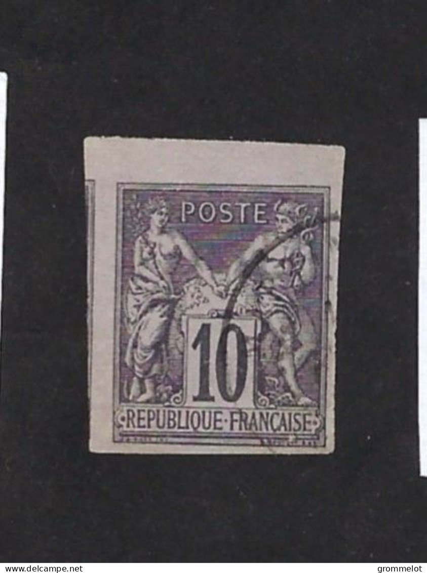 Colonies Générales: N° 40 Noir/lilas, Type Sage, Oblitéré, 4  Marges Pas De Défauts Majeurs, Très Beau - Sage