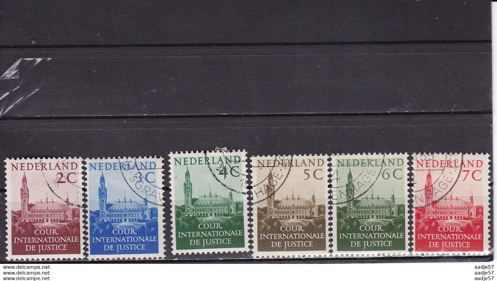Netherlands Pays Bas NEDERLAND - 1951-1953 Cour Internationale De Justice DS27-DS32 Used - Dienstmarken