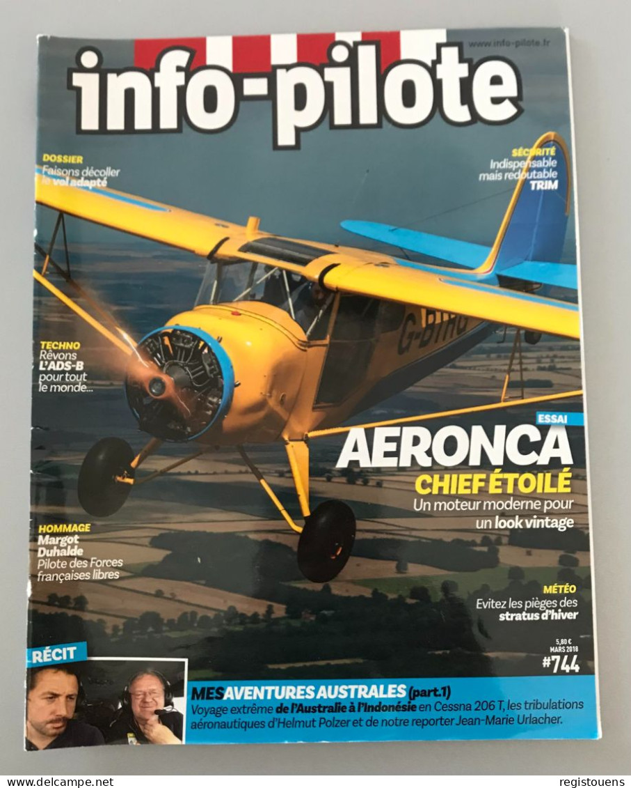 Revue Info-Pilote N° 744 - Aviación