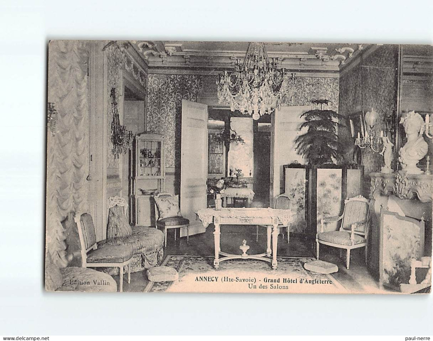 ANNECY : Grand Hôtel D'Angleterre, Un Des Salons - état - Annecy