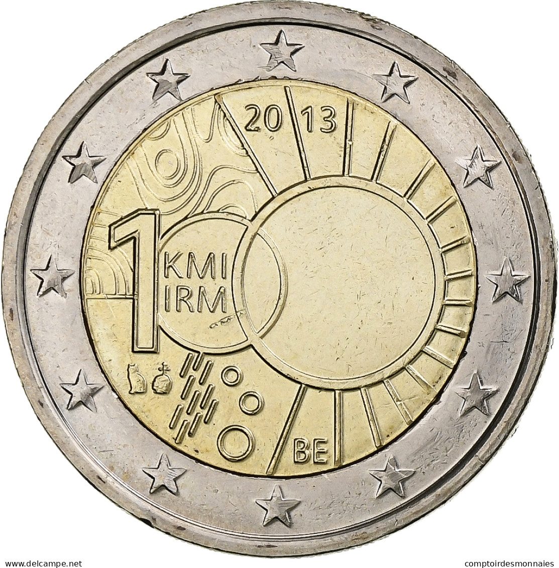 Belgique, 2 Euro, 2013, INSTITUT MÉTÉOROLOGIQUE, SPL, Bimétallique - België