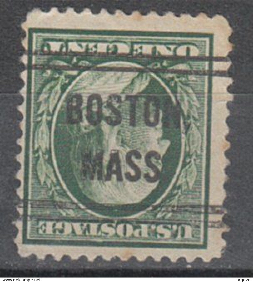 USA Precancel Vorausentwertungen Preo Locals Massachusetts, Boston 1908-L-6 E - Vorausentwertungen