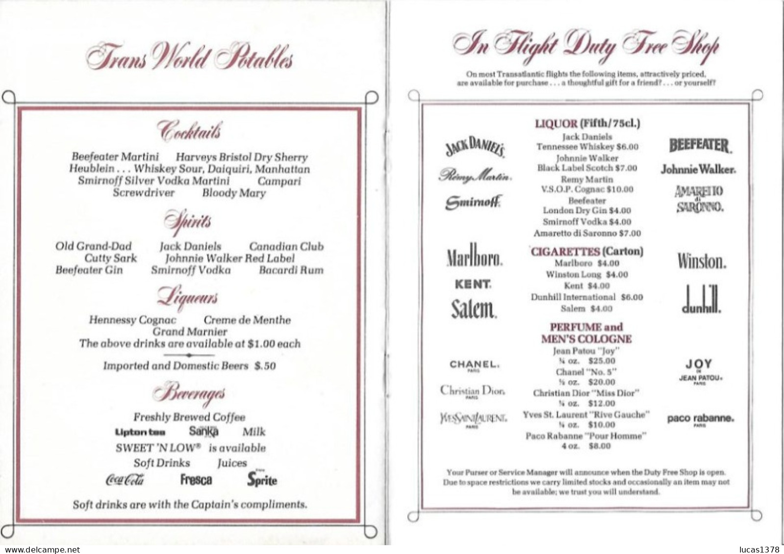 MENU TWA / A VOIR / - Menus