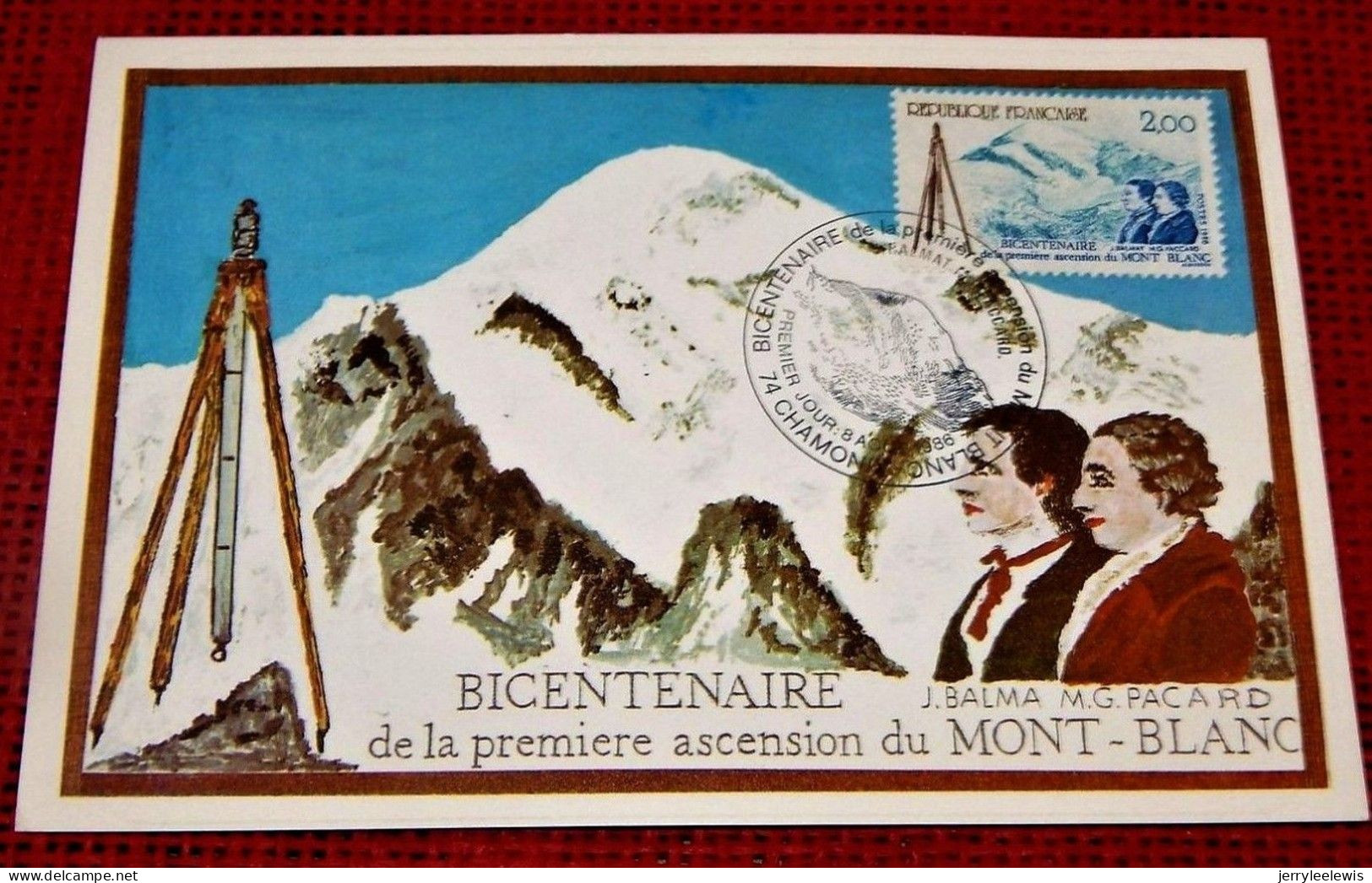CHAMONIX-MONT-BLANC  - Lot De 3 Cartes :  Bicentenaire  De La Première Ascension Du Mont-Blanc - Chamonix-Mont-Blanc