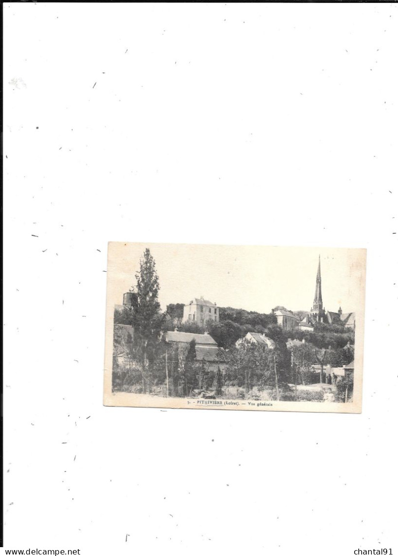 CARTE POSTALE 45 PITHIVIERS VUE GENERALE - Pithiviers