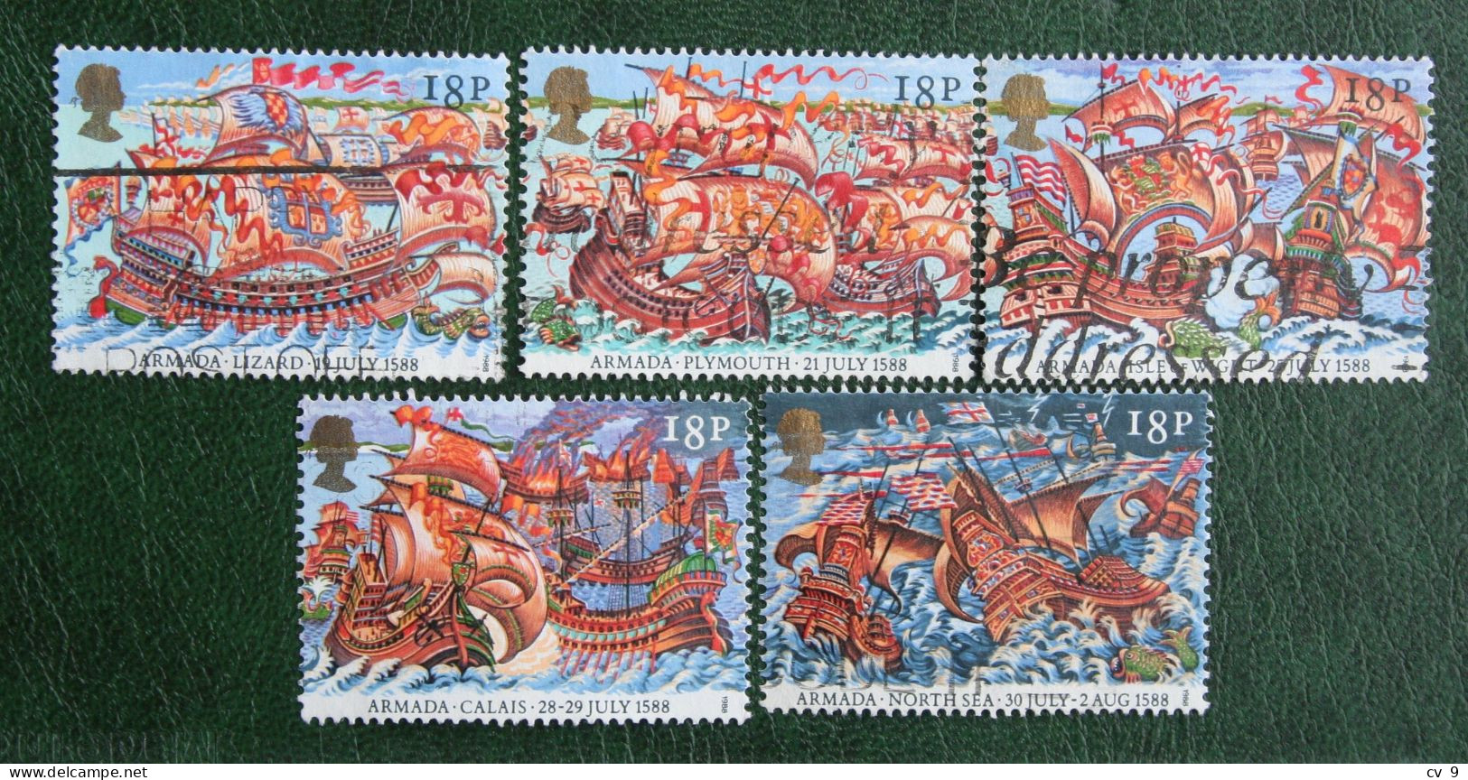 Spanish Armada Boat Ship Shiff (Mi 1155-1159) 1988 Used Gebruikt Oblitere ENGLAND GRANDE-BRETAGNE GB GREAT BRITAIN - Used Stamps