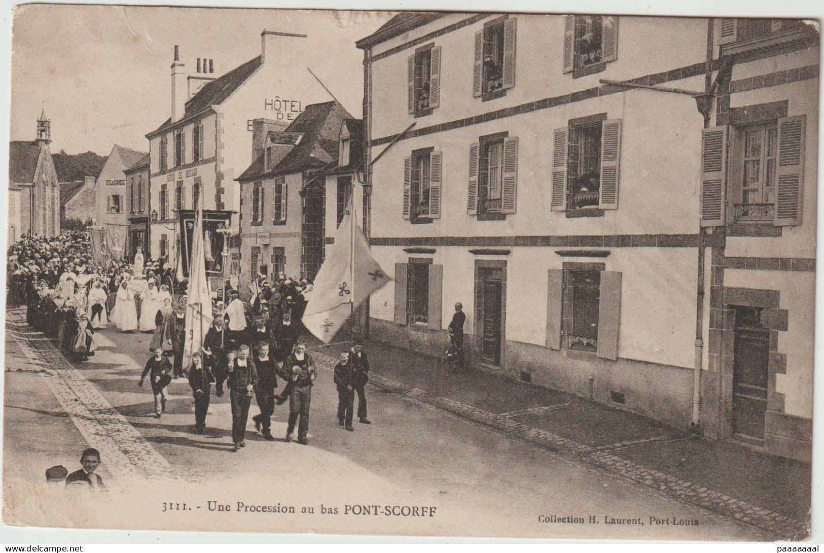 PONT SCORFF  UNE PROCESSION - Pont Scorff