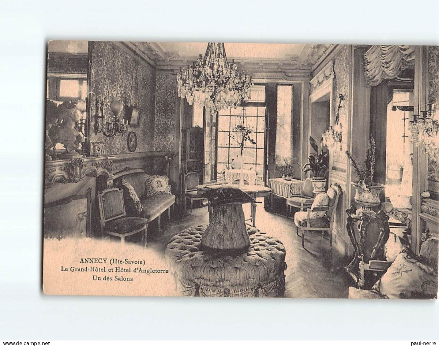 ANNECY : Grand Hôtel D'Angleterre, Un Des Salons - Très Bon état - Annecy
