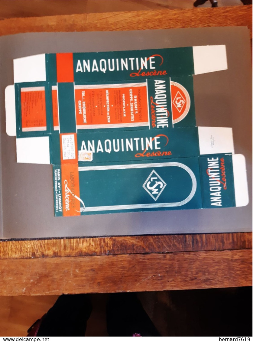 Publicite Annee Vers  1950 -  Anaquintine - Balsamol - Publicidad