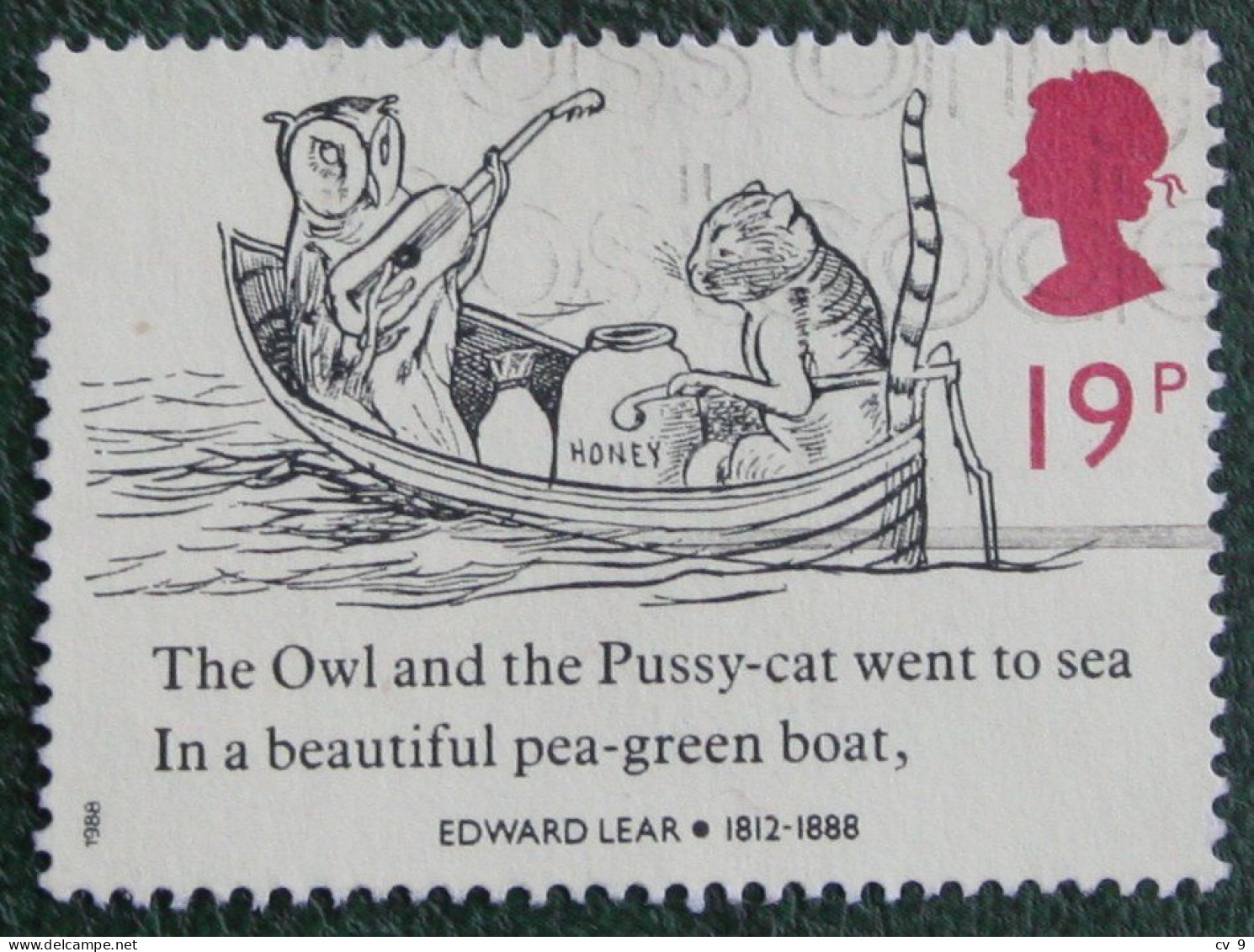 Edward Lear Cartoon Cat Bird Duck Owl (Mi 1170 1173 1988 Used Gebruikt Oblitere ENGLAND GRANDE-BRETAGNE GB GREAT BRITAIN - Used Stamps