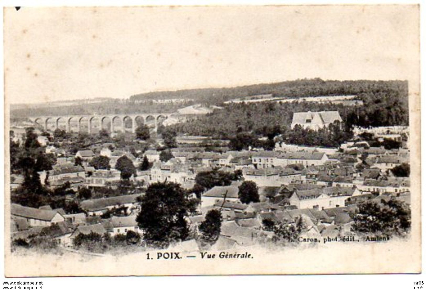 80 - POIX    ( Somme )  - Vue Générale ( 1916 ) - Poix-de-Picardie