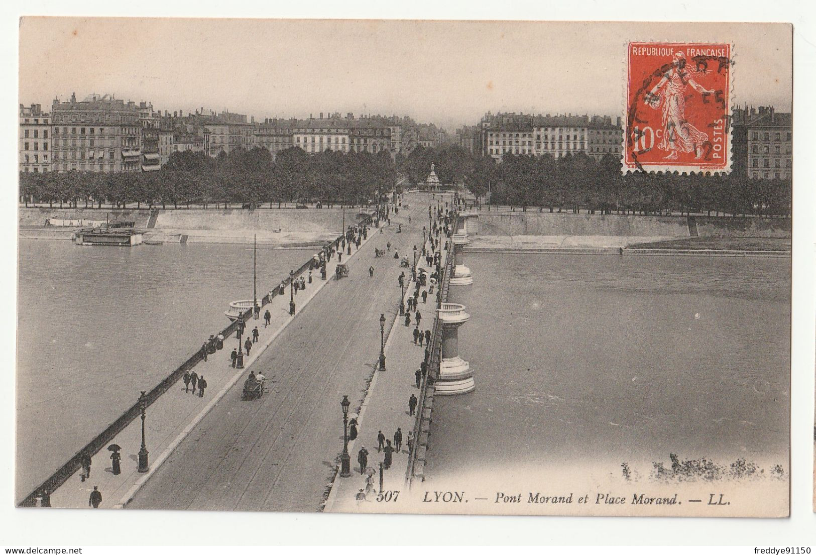 69 . LYON . PONT MORAND ET PLACE MORAND . 1912 - Lyon 6
