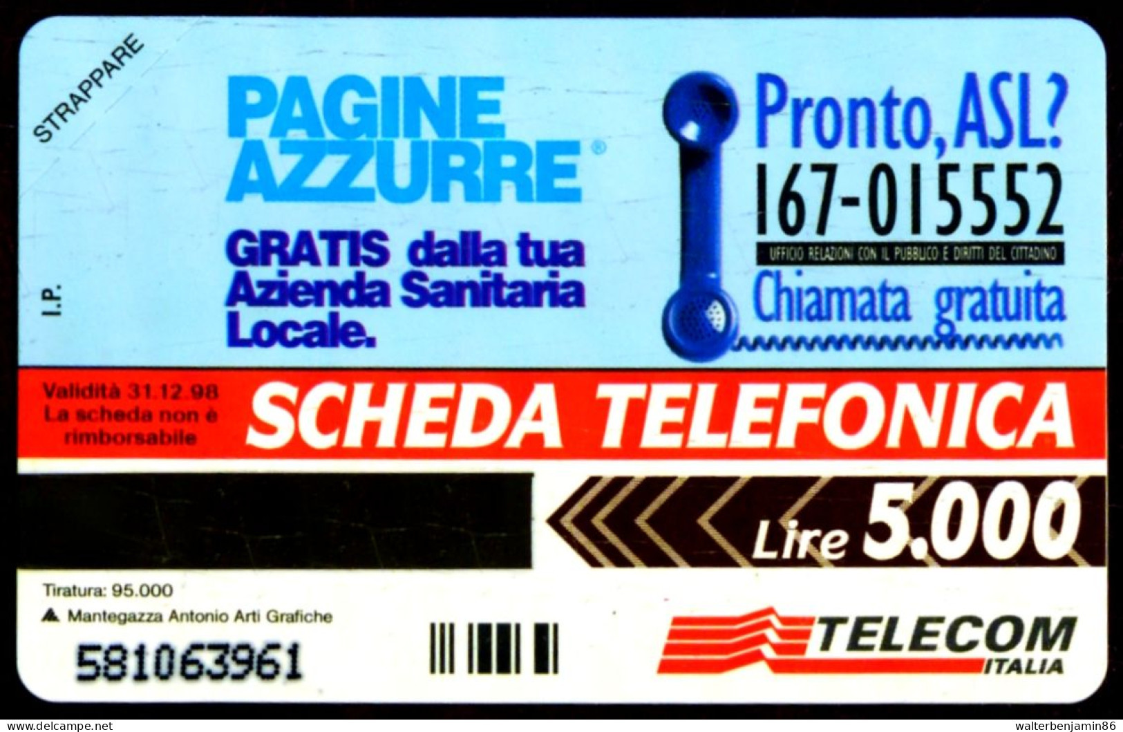 G 555 C&C 2613 SCHEDA TELEFONICA NUOVA MAGNETIZZATA PAGINE AZZURRE COME FOTO - Public Advertising