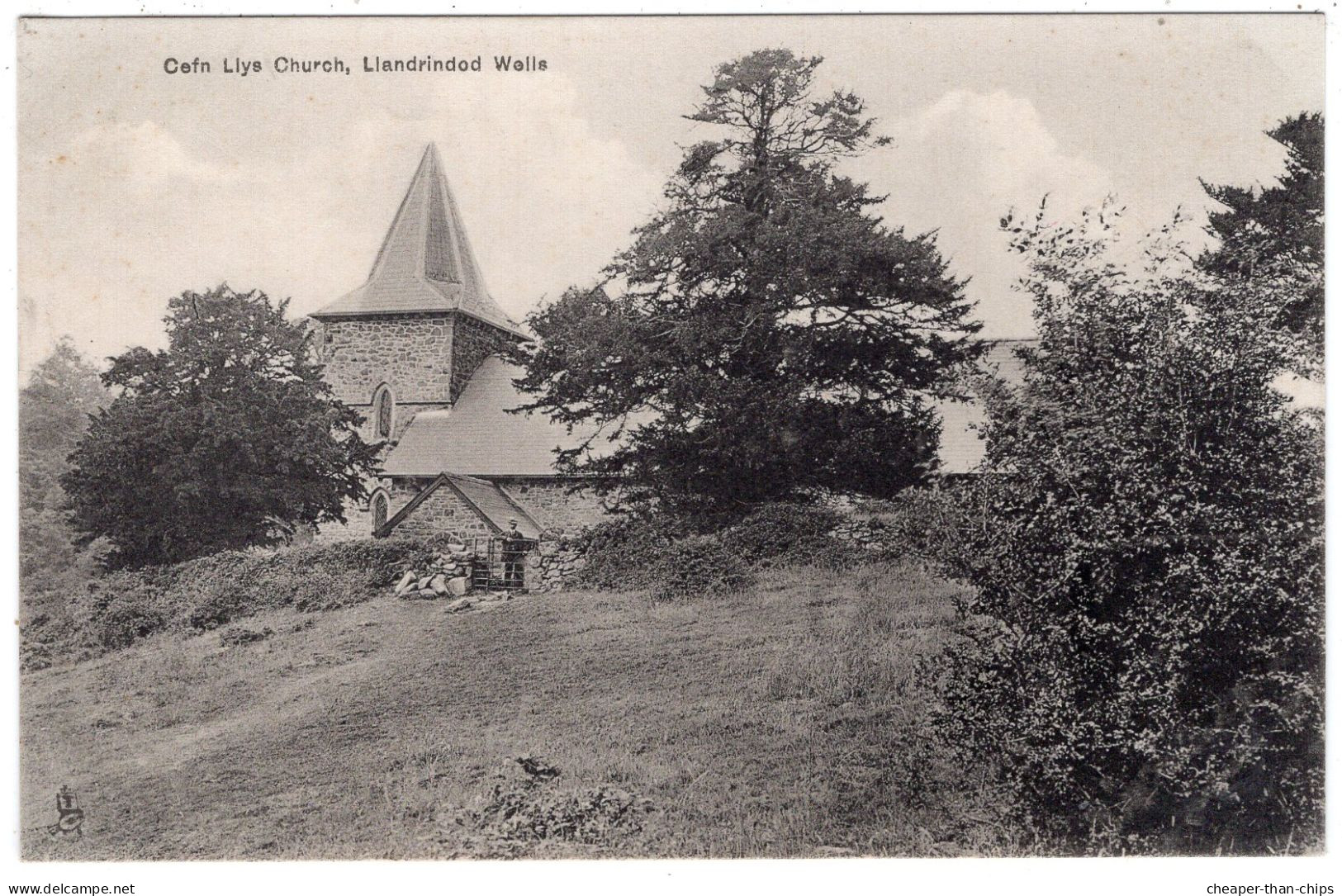 LLANDRINDOD WELLS - Cefn Llys Church - Tuck "Collotype" - Radnorshire