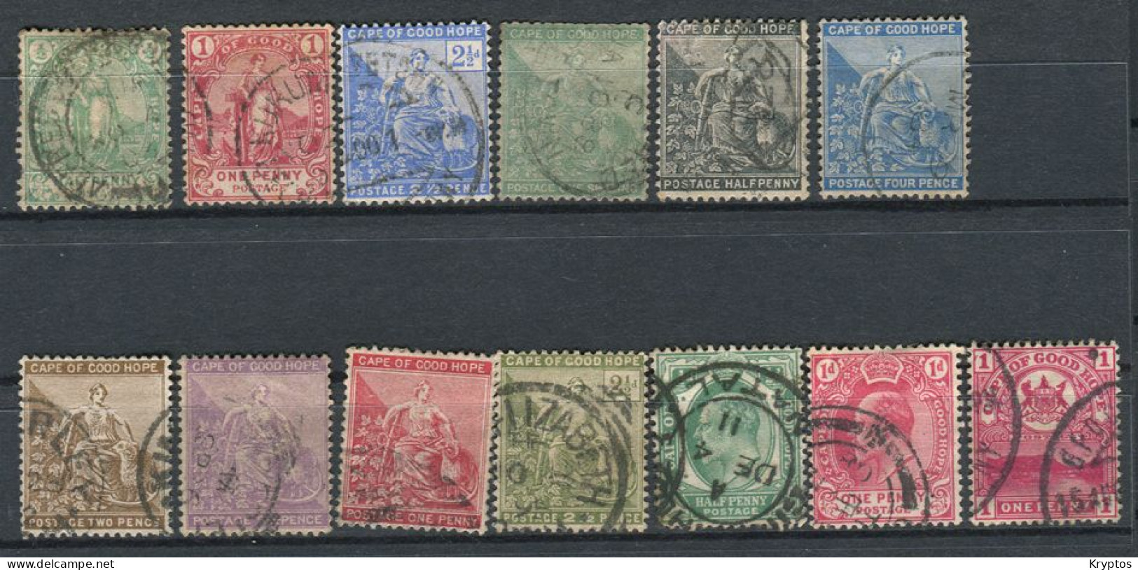 Cape Of Good Hope. 13 Stamps. All USED - Cabo De Buena Esperanza (1853-1904)